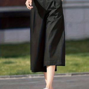 TEMU 3216 캐주얼 와이드 레그 팬츠, 포켓 포함, 스위트 출퇴근 스타일, 루즈핏, 및 야외 휴가에 적합