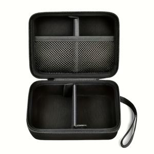 TEMU 헤비듀티 컬렉터블 카드 보관함 - 최대 350장 수납 가능, 분리형 칸막이 포함, Phase 10, PM TCG 호환 - 내구성 EVA 소재, 블랙 보관 케이스 - 여행 및 홈 게임용, 그리드 투명 창 포함