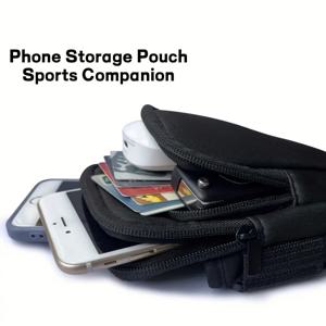 TEMU 폰 러닝 암밴드 - 조절 가능한 스포츠 암백, 여성용 러닝 손목 팩 - 통기성 & 가벼운 무게 - 사계절 사용 가능