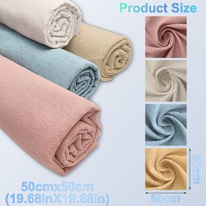 TEMU 100% 천연 리넨 십자수 천 4개 세트, 초보자용, 자수 세트 재료, DIY 바느질, 식탁보, 손수건용으로 적합한 고른 천