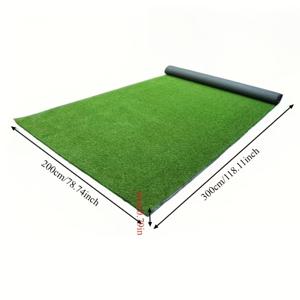 TEMU 78.74In X 118.11In 대형 인조 잔디 플라스틱 그라스 카펫, 현실적인 녹색, 내구성 좋은 저유지, 물주기 및 유지 관리 불필요 가정 장식, 정원, 안뜰 및 놀이터를 위한 시즌별 전시