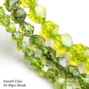 TEMU 천연 페리도트 원석 컷팅 비즈 - AAA 등급 진짜 페리도트, 주얼리 제작, DIY 팔찌, 목걸이, 귀걸이용 - 여성 선물, 생일, 특별한 날을 위한 화려한 스페이서 비즈