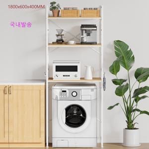 TEMU 세탁기 & 건조기 위에 공간 절약형 3단 수납 선반 - 견고한, 페인트 칠한 철제 세탁물 정리대, 효율적인 홈 데코용