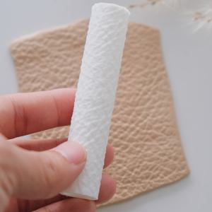 TEMU 폴리머 클레이 소가죽 질감 롤러 - DIY 가죽 푸카 스타일 몰딩용 플라스틱 롤이 있는 리얼리스틱 가죽 스탬프, 수제 귀걸이, 펜던트 및 폴리머 클레이 용품과 호환 가능