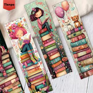 TEMU 32개입, 상상력 넘치는 디자인의 책갈피, 여아, 남아, 고양이, 강아지의 기발한 일러스트가 특징; 페이지 마커; 학교, 선생님을 위한 선물, 또는 어버이날 선물로 이상적