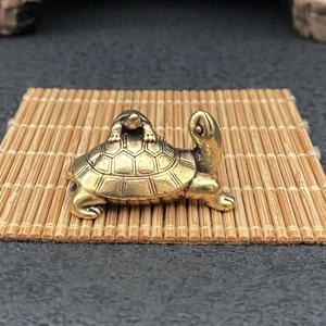 TEMU 고급 황동 거북이 조각상 - 엄마와 아기 거북이 스탯, 홈 데스크 오피스 선반 장식, 책장 장식, 집들이, 베이비 샤워, 조각품