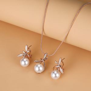 TEMU [쉘 파우더 드리핑 오일 프로세스] 잠자리 귀걸이 목걸이 주얼리 세트 남녀공용 중성 주얼리 추가 이브닝 파티 축하 생일 축제 선물 발렌타인데이 어버이날 선물