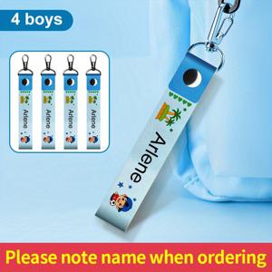 TEMU 2/3/4 블루 보이 패턴 버튼 개인화 가슴 라벨 - 맞춤형, 내구성 있는 백팩 라벨, 필통 라벨, 우산 라벨 등