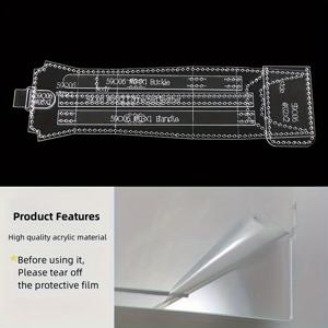 TEMU 6개 미니 가방 만들기 템플릿 아크릴 몰드 핸드크래프트 DIY 동전 지갑 가죽 스텐실 보관용 걸이 가방 아크릴 템플릿 가죽 용품, DIY 지갑 만들기