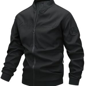 TEMU 남성용 캐주얼 다용도 재킷, 스타일리시한 야구 코트, 가볍고 봄/가을용 겉옷