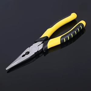 TEMU 8인치 롱 노즈 플라이어, 산업용 강철 니들 노즈 플라이어, 조립 불필요, 내구성 단일 제품 - 가정용, 낚시, 보석 제작 및 수리용