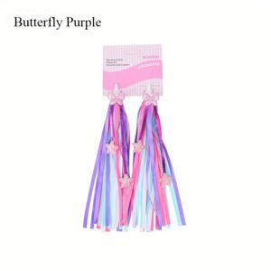 TEMU 2개 컬러풀 별 모양 자전거 핸들바 스트리머 - 레진 태슬 장식, 균형 자전거 및 핸들바용 멀티 컬러 흐르는 리본, 자전거 액세서리