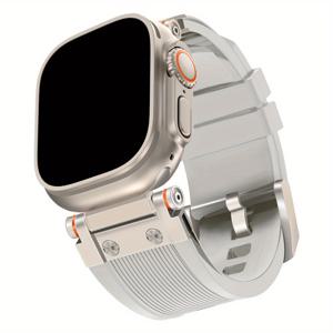 TEMU Apple Watch Ultra 2용 실리콘, 49mm, 45mm, 44mm, 42mm 사이즈로 제공됩니다. 이 스타일리시한 스포츠 스트랩은 Iwatch Ultra 시리즈 9부터 1 SE (시계 미포함)까지 디자인되었습니다.