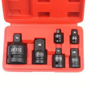 TEMU 6pcs 공압 소켓 어댑터 세트, 크롬 바나듐 강 스퀘어 드라이브, 1/4