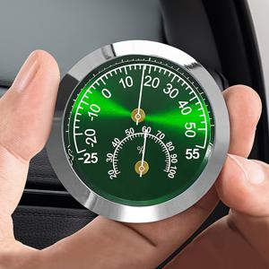 TEMU 비전기적 비자성 물리적 기계식 부품 온도 표시기 -25°C~55°C 온도계, 실내외 및 차량용