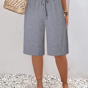 TEMU 사이즈 라벨 여성용 반바지, 비치 반바지