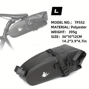 TEMU Rhinowalk 자전거 안장 가방 1.5L 2.5L 4L 반사 로고 테일 라이트 후크 휴대용 사이클링 가방 로드 바이크 산악 자전거 자전거 추가 장비