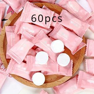 TEMU 60/120개 압축 타월 | 휴대용 일회용 코인 타월 여행, 캠핑, 가정용 | 부드럽고 확장 가능한 섬유 타월 타월, 휴대 용이, 공간 절약