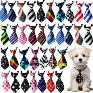 TEMU 10/20개 조절 가능한 개 및 고양이 목줄, 안전한 스트랩, 귀여운 발 인쇄 및 폴카 도트 패턴, 개 및 작은 개용 가죽, 애완 동물용 목걸이, 애완 동물용 액세서리, 귀여운 애완 동물 액세서리, 편안한 핏