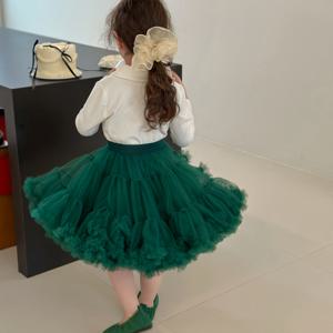 TEMU 여아용 튜튜 드레스, 생일 선물로 완벽, 어린이에게 이상적, 공주 테마, 축제 파티에 적합, 귀여운 공주 케이크를 위한 푹신한 디자인