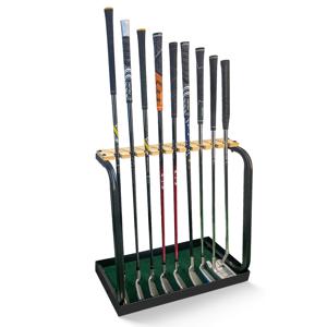 TEMU 크레스트골프 골프 클럽 홀더 스탠드, 실내용 9개 수납 가능 퍼터 보관대, 야외 및 홈 가라지용 골프 클럽 정리대, 바닥 디스플레이 거치대