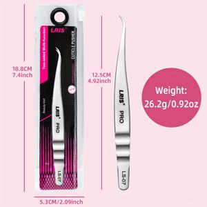 TEMU 전문가용 고정밀 속눈썹 연장 핀셋 - 정전기 방지, 휴대하기 쉬운 디자인, 초보자 및 전문가를 위한 이상적인 선물, 인체공학적 손잡이가 있는 내구성 있는 뷰티 도구, 정전기 없는 적용, 속눈썹 연장 용품