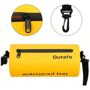 TEMU 지퍼형 고품질 드라이백 - 경량 PVC 원단 휴대용 수영, 로잉, 캠핑, 패들보드, 낚시 및 야외 스포츠용