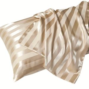 TEMU 디자인의 새틴 베개 커버 2개 세트 (봉투형). 이 호텔 품질의 베개 보호 커버는 세탁기 사용 가능하며 베개 솜은 포함되어 있지 않습니다. 침구에 이상적이며 머리카락에 부드럽고 시원한 느낌을 제공합니다.