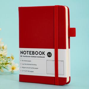 TEMU 포켓 사이즈 다이어리 노트 (3.7인치 X 5.7인치, 약 9.4cm X 14.5cm), 펜 홀더가 있는 미니 하드커버 노트, A6 줄자 다이어리 (100페이지)