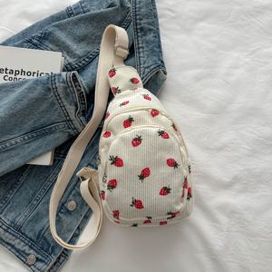 TEMU 1개 딸기 모양 화이트 여성용 바디 체스트 백 허리 팩 동전 지갑 지퍼 다중 포켓 클러치 소형 사이즈 휴대폰 파우치 핑크 귀여운 여행 가방