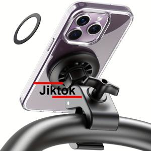 TEMU 트레드밀, 자전거, 골프 카트, 핸들바, 유모차용으로 설계된 자석 휴대폰 거치대. 360° 회전 및 안전한 그립, 아이폰 16, 15, 14, 13, 12 및 모든 기타 휴대폰과 호환됩니다.