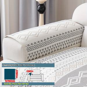 TEMU 1개 여름 아이스 섬유 패브릭 퀼팅 소파 쿠션, 반려동물 친화적, 세탁기 사용 가능 미끄럼 방지 소파 커버 (팔걸이 의자, 러브시트, 3인용, 4인용), 가정 및 거실 장식