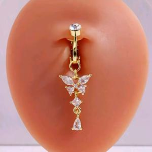 TEMU 1개 우아한 나비 복부 바늘 – 피어싱 불필요, 여성 , 파티, 여행, 휴가, 뮤직 페스티벌, 해변 등에 적합, 여자친구를 위한 휴일 및 생일 선물로 이상적