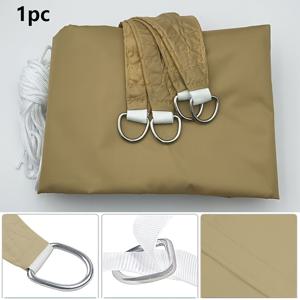 TEMU 1개 4모서리 UV 차광 섴 캐노피, 신형 2026년 모델, 폴리에스터 옥스포드 원단, 파티오, 수영장, 정원에 간편하게 설치, 설치용 로프 포함