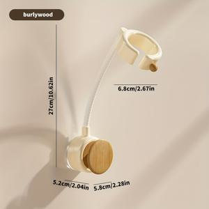 TEMU 흡착판으로 벽에 부착 가능한 헤어 드라이어 홀더. 360° 조절 가능 디자인과 전선 정리 기능이 특징이며, 드릴 없이 간편하게 설치할 수 있습니다. 욕실과 같은 다양한 환경에 적합합니다.
