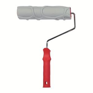 TEMU 1개 10인치 스톤 타일 텍스처 고무 DIY 페인트 롤러 홀더 포함, 가구, 벽, 천장, 캐비닛용 장식 스텐실 브러시, 추수감사절, 새해, 창의적인 프로젝트에 이상적인 선물