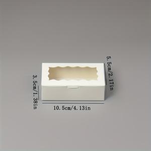 TEMU 투명 디스플레이 창이 있는 24개의 우아한 브라운 & 화이트 선물 포장 상자 - 결혼식, 생일, 휴일 (할로윈/크리스마스/발렌타인데이/추수감사절/졸업식)에 적합