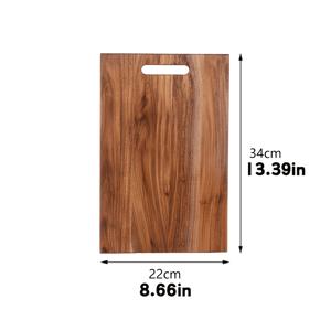 TEMU 1개 정사각형 티크 도마, 두꺼운 원목 도마, 고기, 채소, 과일, 치즈, 피자, 빵용 - 추수감사절, 할로윈, 크리스마스 및 일상 사용에 이상적인 선택, 필수 주방용품