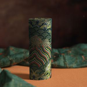 TEMU 1개 수제 충격 방지 및 스크래치 방지 안경 케이스 - 금속 프레임과 부드러운 내부 라이닝, 남녀 공용 컴팩트 안경 보관함, 빈티지 디자인, 전용 안경 케이스