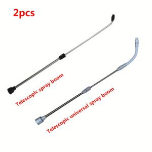 TEMU 2개, 스테인리스 스틸 텔레스코픽 및 유니버셜 조인트 스프레이 완드가 포함된 수동 분무기, 구부릴 수 있는 유니버셜 조인트가 있는 신축식 텔레스코픽 스프레이 완드, 손 펌프 정원 분무기 로드용 교체품, 청소, 잔디, 식물 물주기, 농업용 원예 액세서리