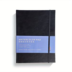 TEMU 고급 디럭스 수채화 스케치북 - 30개 시트, 300 GSM, 콜드 프레스, 무산성 용지, 수채화, 혼합 미디어, 드로잉, 페인팅 및 아트 저널링에 적합