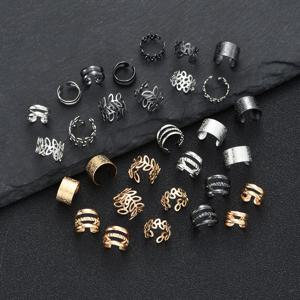 TEMU 15/30개 여성 패션 클립형 귀걸이 잎사귀 와이드 더블 레이어 이어 커프 세트 여성 데일리 데이트 바캉스 선물 파티 발렌타인데이 (싱글 이어 커프, 한 개 아님)