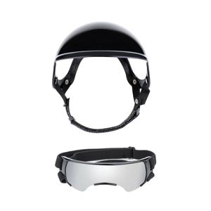 TEMU 새로운 헬멧 안경 조합 - UV 차단, 방풍, 스크래치 방지, 내구성 강한 실버리 안경 포함, 소형견 및 고양이용