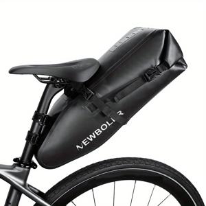 TEMU 13L PVC 대용량 자전거 안장 가방, 산악 및 로드 자전거용 접이식, 세척 용이, 장거리 사이클링에 이상적인 선택