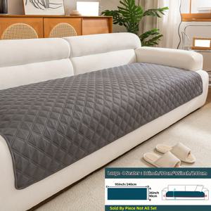 TEMU 이 1개 미끄럼 방지 소파 커버는 초음파 엠보싱 기술을 사용하여 현대적인 더블 라인 패턴 디자인을 특징으로 합니다. 반려동물 친화적이고 스크래치 방지 기능이 있는 원단으로 제작되었으며 세탁기에서 세탁이 가능하며 모든 계절에 적합합니다.