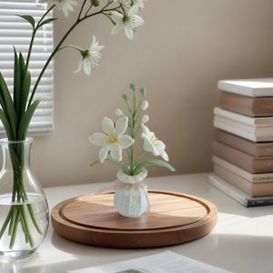 TEMU 수공예 양방향 다중 꽃잎 크로셰 장식품