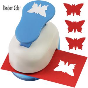 TEMU 랜덤 컬러 나비 펀치, 1인치 (약 2.5cm), 수동 레버 펀치, 종이 공예, 스크랩북, 카드 장식 및 DIY 아트용