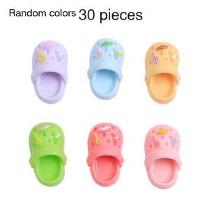 TEMU 추가용 크림색 레진 펜던트 30개 세트, 패셔너블한 슬리퍼 접착 장식, 휴대폰 케이스 키체인 장식, 수제 재료 키트, 귀여운 아이템