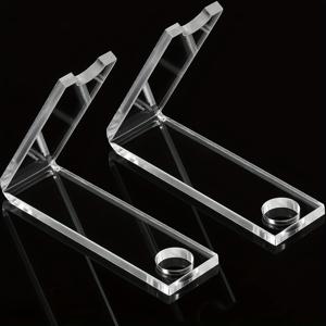 TEMU 2/4/6개입 투명 아크릴 펜 홀더 디스플레이 스탠드, 메이크업 브러쉬용 투명 삽입 마운트 정리함, 가정, 사무실, 상점용 경량 페인트 브러쉬 건조대