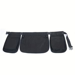 TEMU 캔버스 하프 바디 에이프런 웨이스트 백, 대용량 지퍼 & D-링 수납 파우치, 접이식 다용도 스포츠, 가드닝, 작업, 펫 트레이닝용 - 남녀 공용, 펫 트레이닝 기어 | 캐주얼 스타일 백 | 탈부착 가능한 스트랩